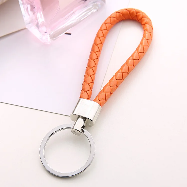 PU Leather Braided Woven Braided Leather Keychain Rope Rings For DIY Circle  Pendant Key Chains Bulk Car Keyrings Jewelry Accessories From Commo_dpp,  $0.31