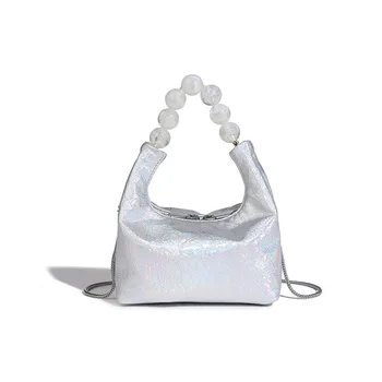 Niche design national style beaded handbag female 2024 new senior sense chain dumpling shoulder crossbody bag