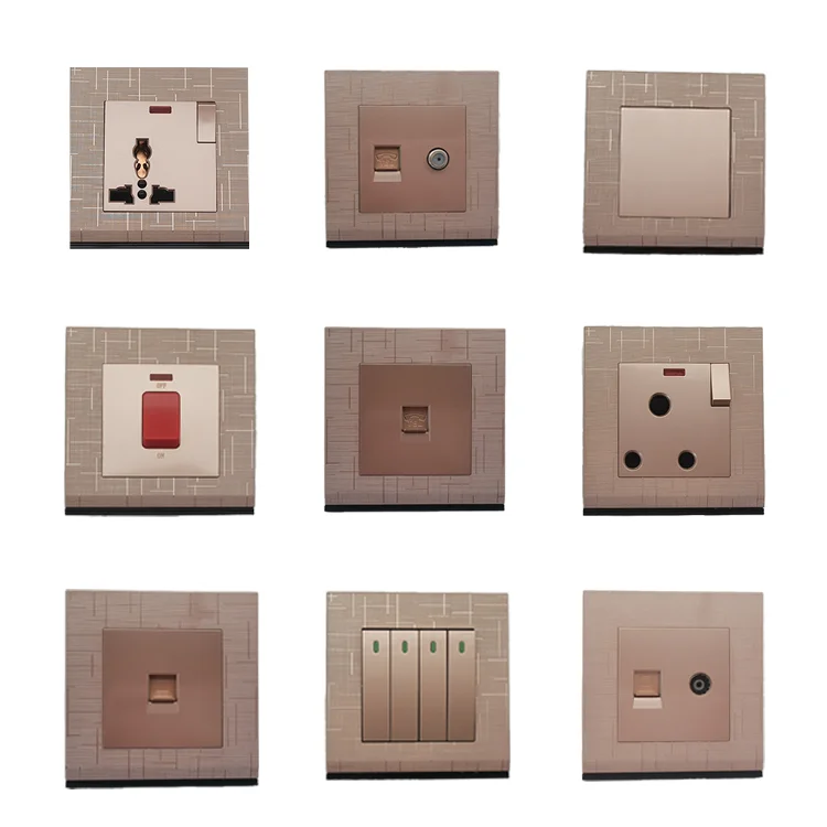 VNX New Series Fashion Customize Simple Disassemble and Replace Electrical Wall Socket Switch Blank Cover