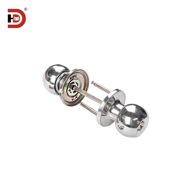 Urification Aluminum Profile Accessories 50 Door Frame Three bar Spherical Lock Pure Copper Core Stainless Steel Door Lock factory