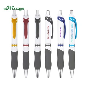 Hzzque Custom Logo Multifunctional Ballpoint Pen 1.0mm Black Ink UV Printing Plastic Body Elegant/Sports/Classic Styles for