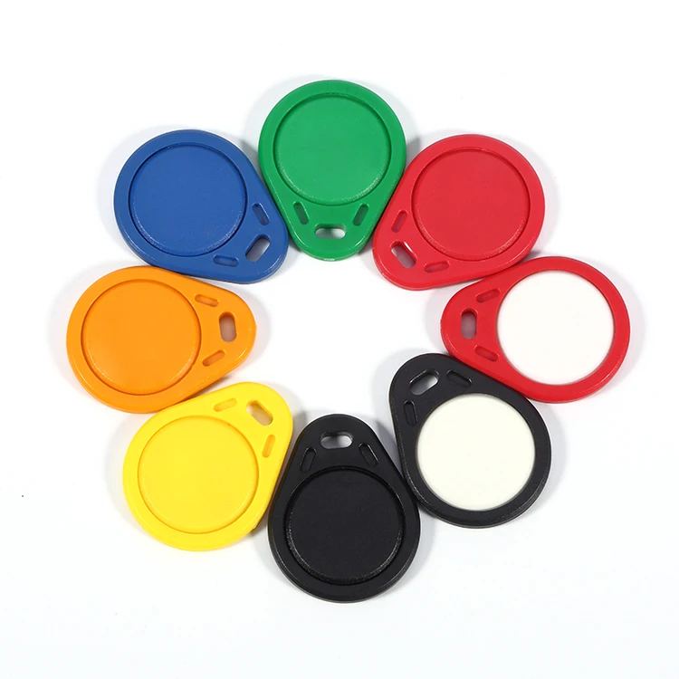 Customized LOGO 125KHz 13.56MHz CUID Keychain Enhanced Nfc IC Button Card Elevator Access Card UID Card Erased