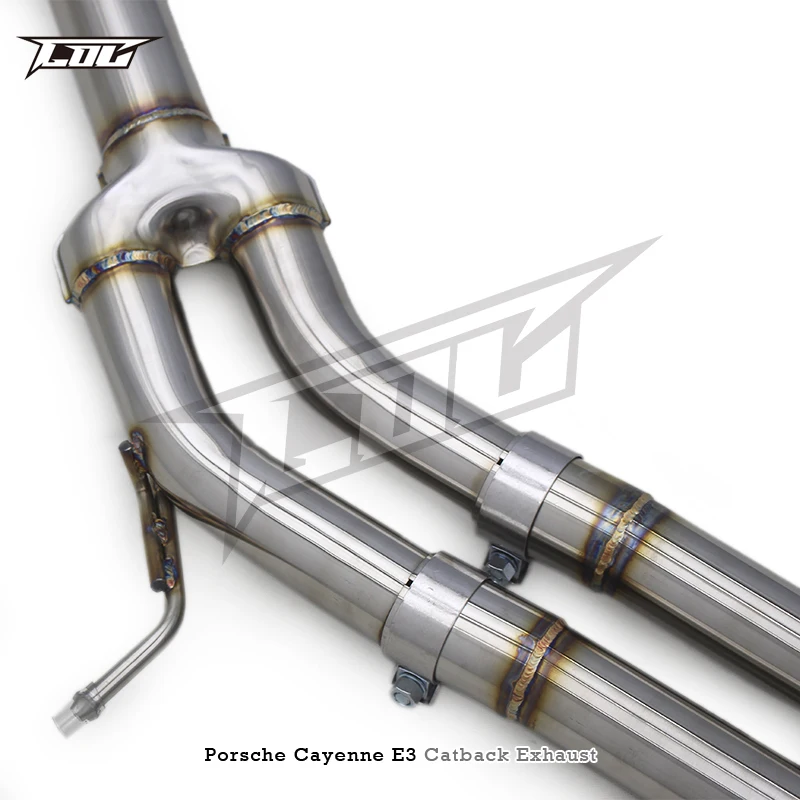 COC Performance Catback Exhaust for PORSCHE Cayenne E3 9Y0 2017-2019 Stainless Steel Exhaust Valve Control System Pipe Muffler