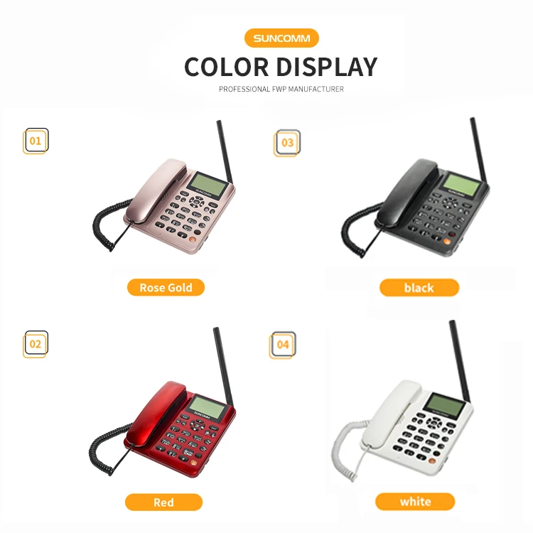 Wireless Desktop phone SUNCOMM G618 FM call Mute MP3 Music Playback  GSM Dual sim Fixed wireless phone