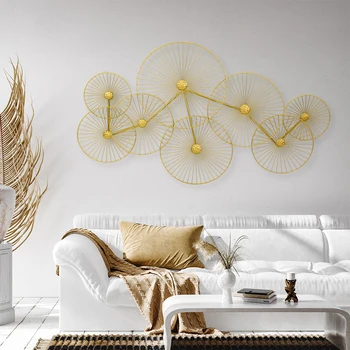 Art Flower Iron Metal Decoration Items Iron Metal Wall Decoration For Living Room Wholesale