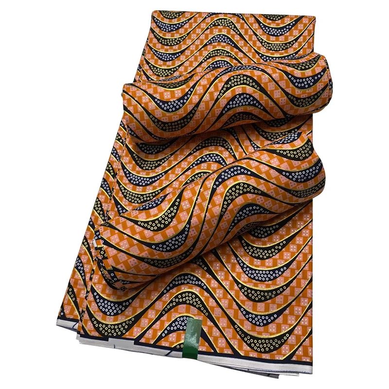 Cheap African Ankara Fabric Wax Prints Hollandais Real Wax Cotton Cloth Material