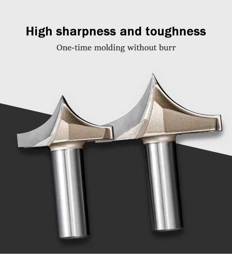 CNC Woodworking Router Bits 1/2 and 1/4 Shank Sharp Mouth Engraving ...