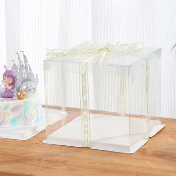 40 *40 10 Cm Round Christmas Navy Blue Kraft Triangle Cheese Packaging Tall Clear Round Fancy Gift Box for Cakes