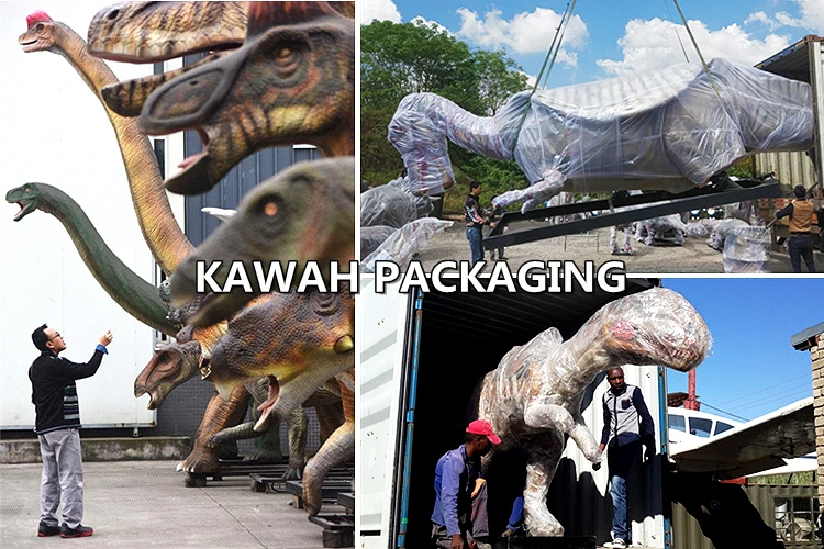 Dinosaur Park Decoration Fiberglass Dinosaur Garbage Trash Can Funny Dino Trash Can For Sale