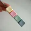 Four-key transparent shell -- yellow, pink, green and gray
