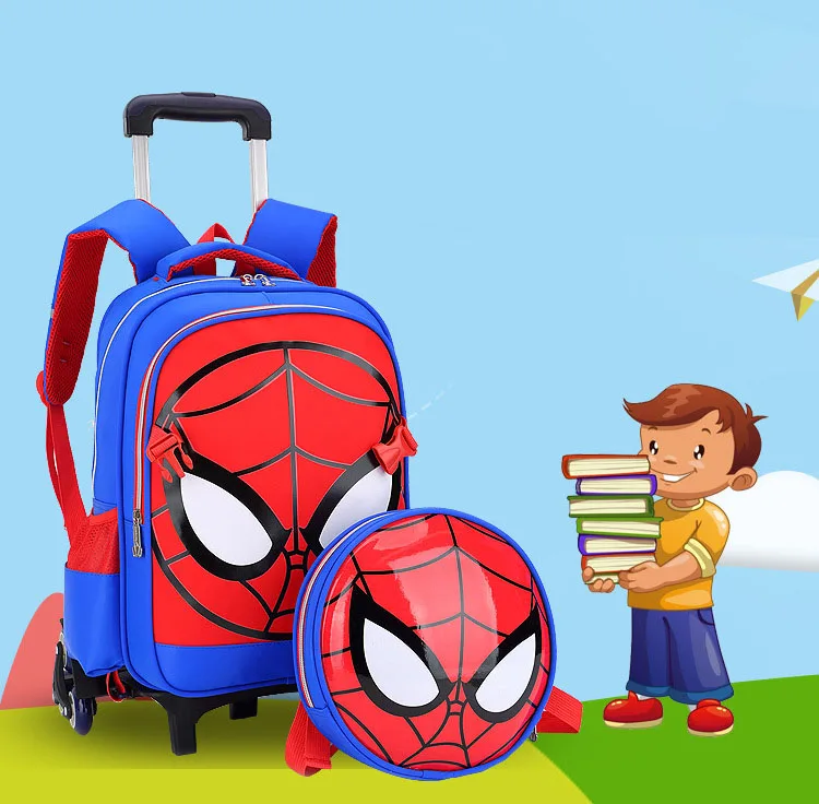 Anime Character Schoolbag for Kids - Detachable Double  display picture 2