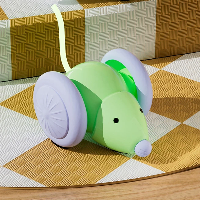 2025 New Smart Pet Toy Battery Operated Induction Cat Toy Car Cat Toy Mouse
