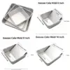 Molde para tarta castella cuadrado blanco