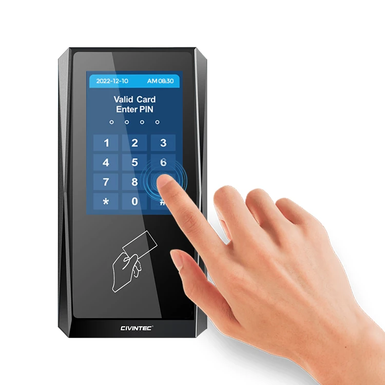 CT9 RFID NFC Intercom Doorbell Fingerprint Door Access Control Keypad With Vandalisation Proof Protection