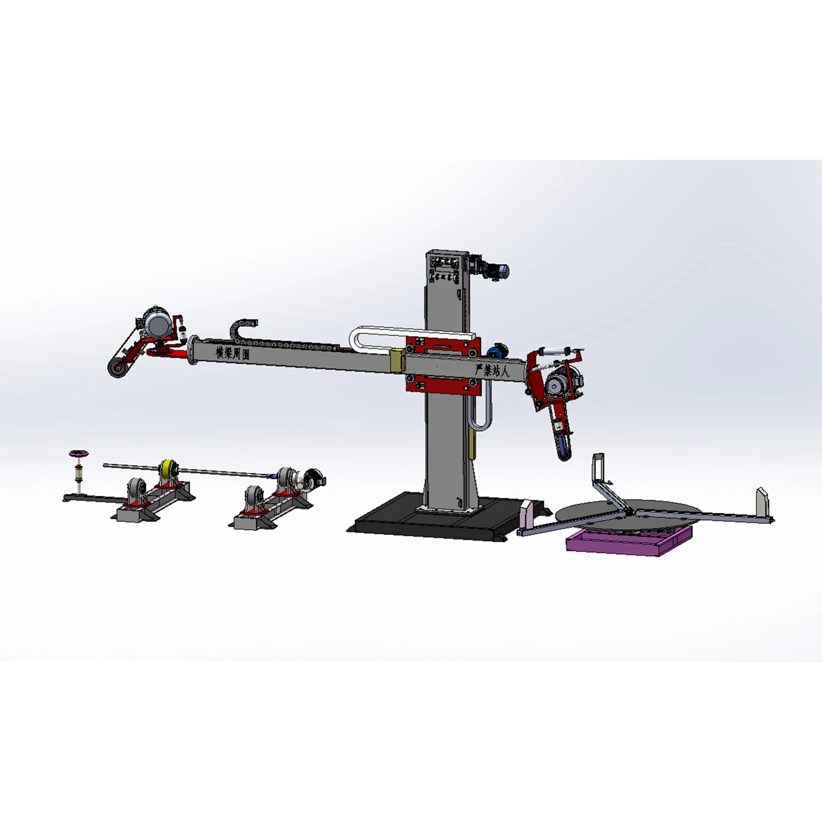 Automatic ADV Grinding Tank Outer Surface Polishing Machine for Vessel Tank Shell