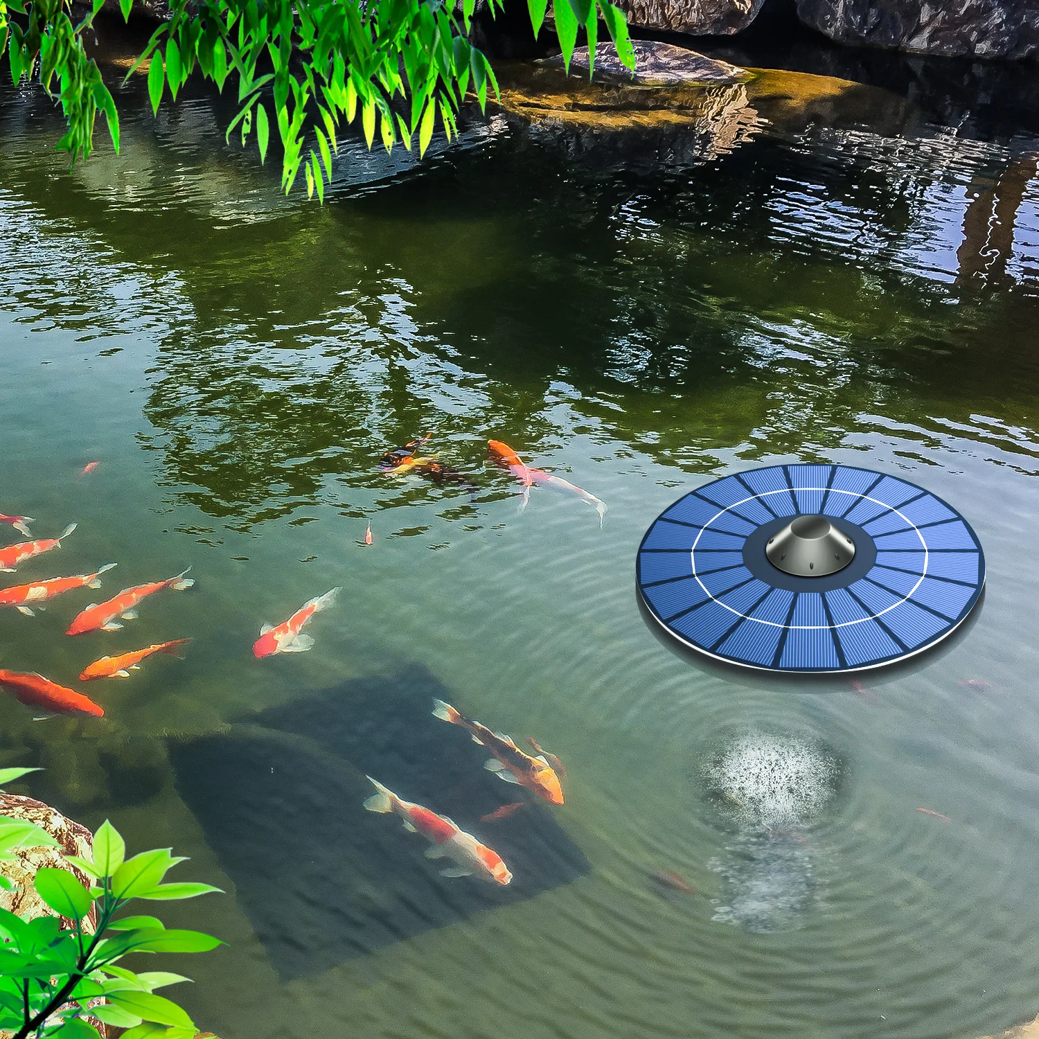 Koi Pond Solar Battery Pond Pump Solar Pump Efficient Pond