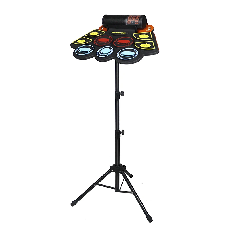 Hand Roll-up Drum Kit Multicolor Electronic Drum Set