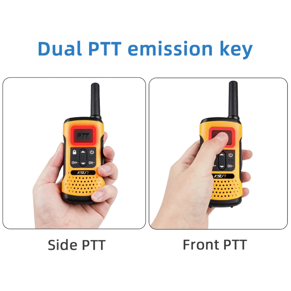 KSUN GZ32 Easy Pairing VOX Two Way Radio License Free FRS Pmr 446 Chinese Walkie Talkie a Lungo Raggio