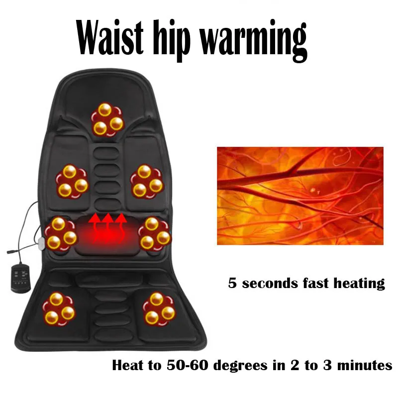 2021 Best Seller Electric Back Heated Massage Car Seat Home Office