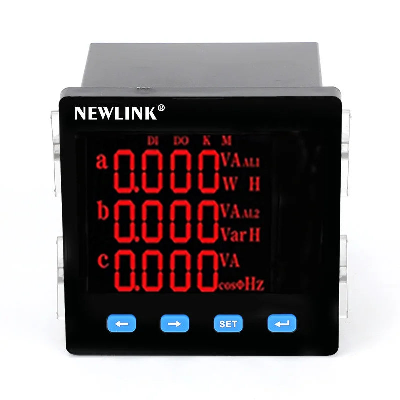 Измерительный размерной сетке программируемые энергии трехфазный multifaunction цифровой измеритель