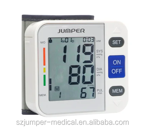 
Jumper Medical Equipment Supply Wrist Fully Automatic Blood Pressure Meter 
