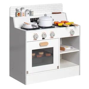 Best Selling Children's Simulations Japanese Barbecue Station Juguetes Wooden Large Kitchen Pretend Toys for Kids Boys Girls CE