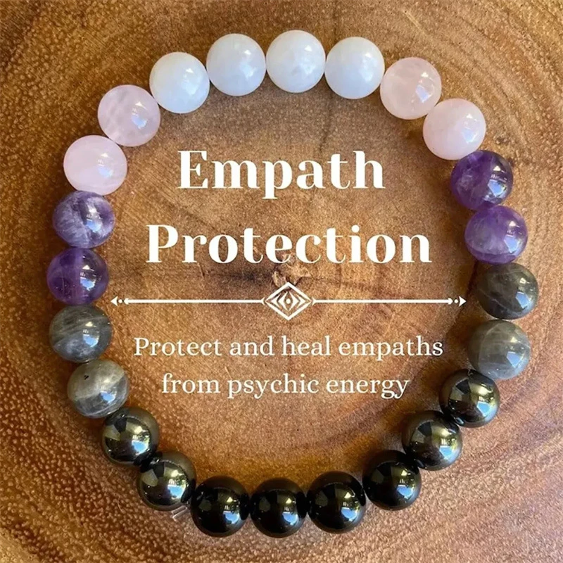 Natural Stone Quartz Healing Crystal Stretch Beaded Bracelet Wealth Money Jewelry Men Women Gift