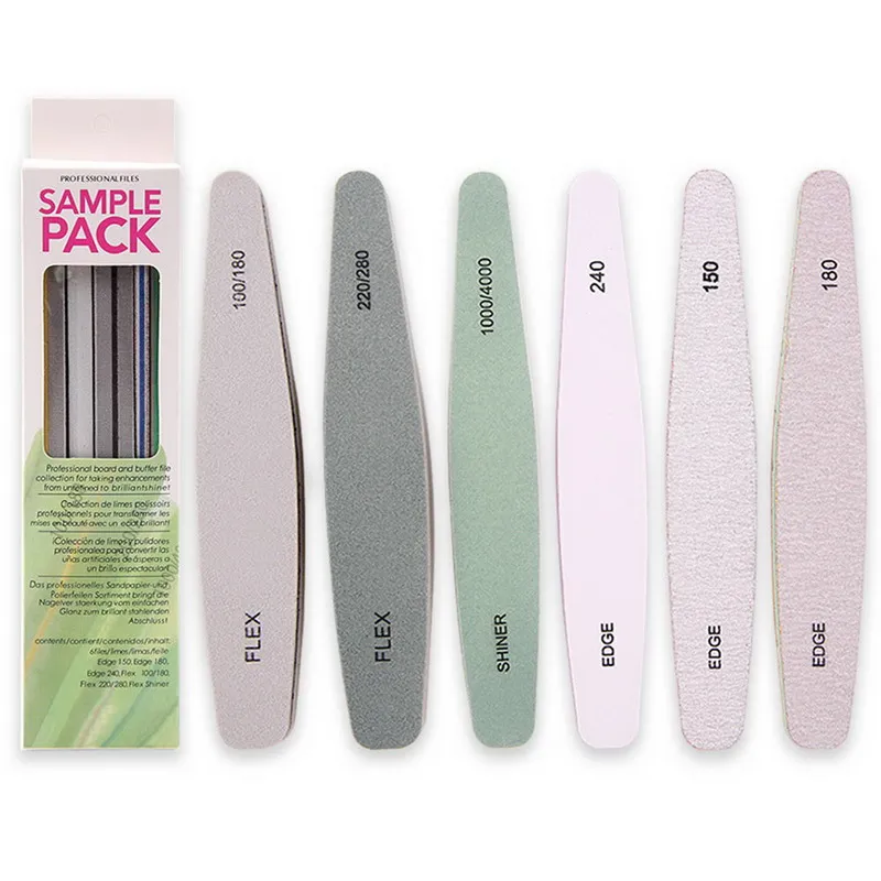 AFANSO 7 Way Nail File and Buffer Block, Acrylic Fingernail