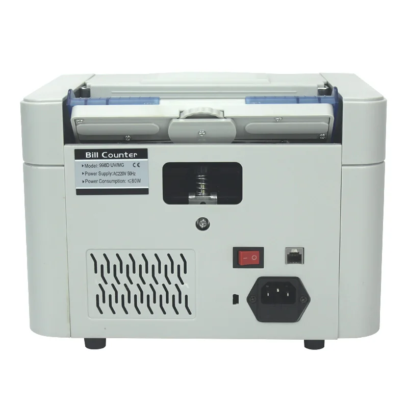 998D Customised Universal Multi-Currency Banknote Counter World Currency English Voice Announcement Banknote Examiner