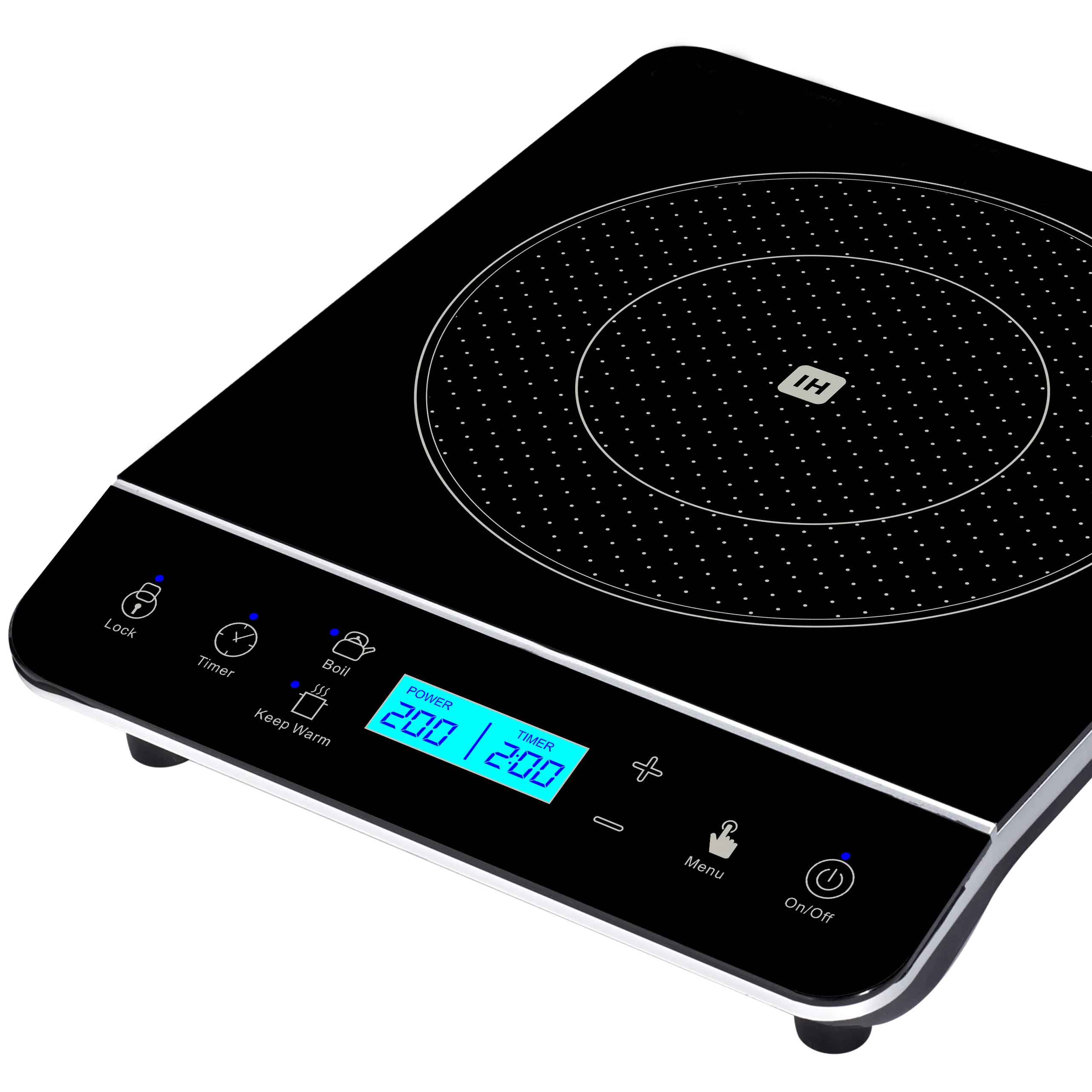 Stainless Steel, 10,000W Free Standing Induction Stock Pot Range, External  Temperature Probe