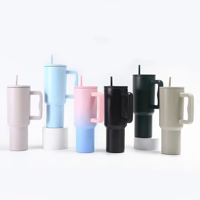 Fashion double wall leak proof vacuum insulatled coffee mug thermal flask water bottle sublimation tumbler