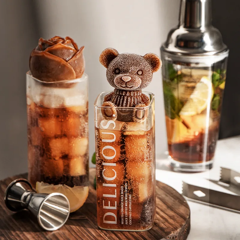 ACOOKEE 3D-Eiswürfelform Hochlandkuh – Lustige Silikonform Für Whiskey, Cocktails, Geschenk Für Fans