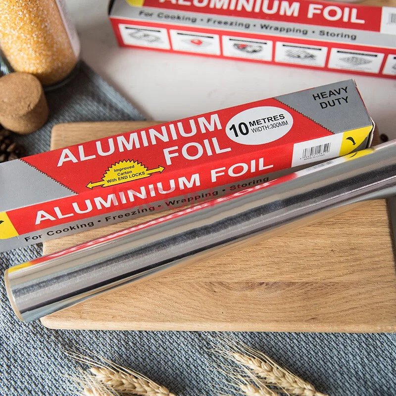 Household aluminium foil roll for kitchen use Household aluminium foil roll for kitchen use