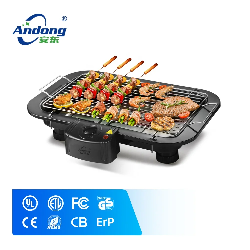 Kitchen HQ Smokeless Indoor Electric Barbecue Grill Open Box