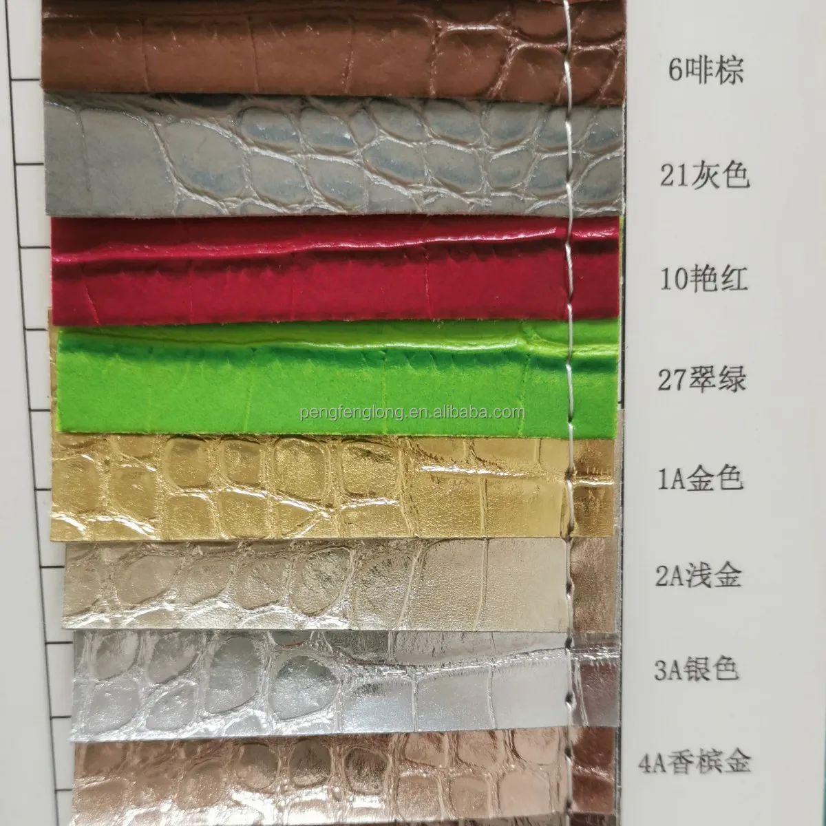Crocodile Texture Synthetic Pvc Leather Pfd3010 Durable Use For Bag Box ...