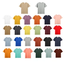 #40S , 210gsm 100% Cotton   Custom Logo Unisex Short Sleeves T Shirt 40S YARN -   LOW MOQ 2PCS