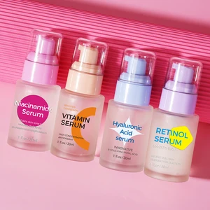 Private Label Face Care Anti Aging and Lifting Retinol Hyaluronic Acid Serum De Vitamina C