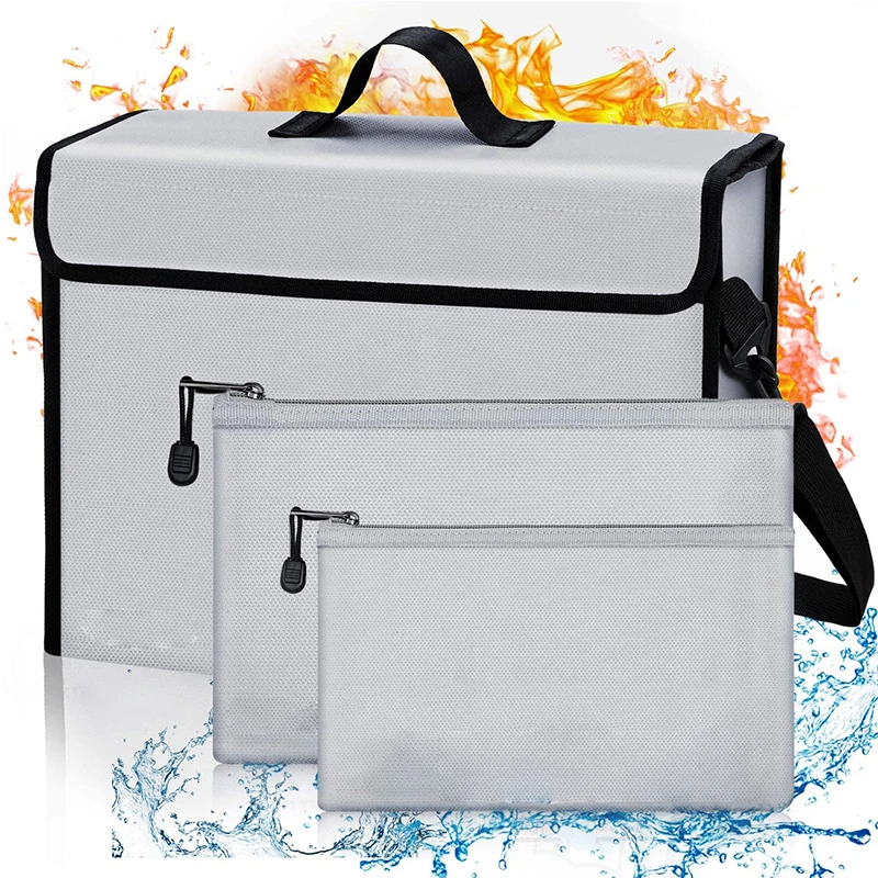 New Style Top Quality Safe Water Resistant Fireproof File Organizer Bag