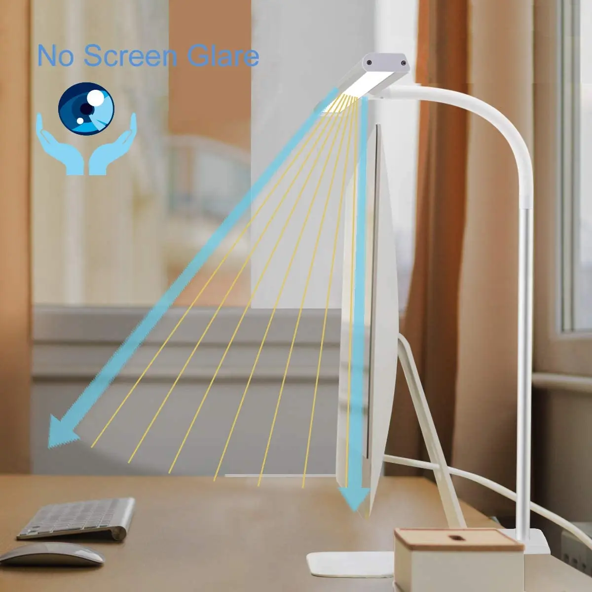 Modern Metal Architect Swing Arm Gooseneck LED Desk Lamp Touch Task Lamp for Drafting Table Electronics Laboratory Jewelry