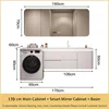 170Rock Slab Hot-Bent Integrated Basin + Smart Mirror Cabinet