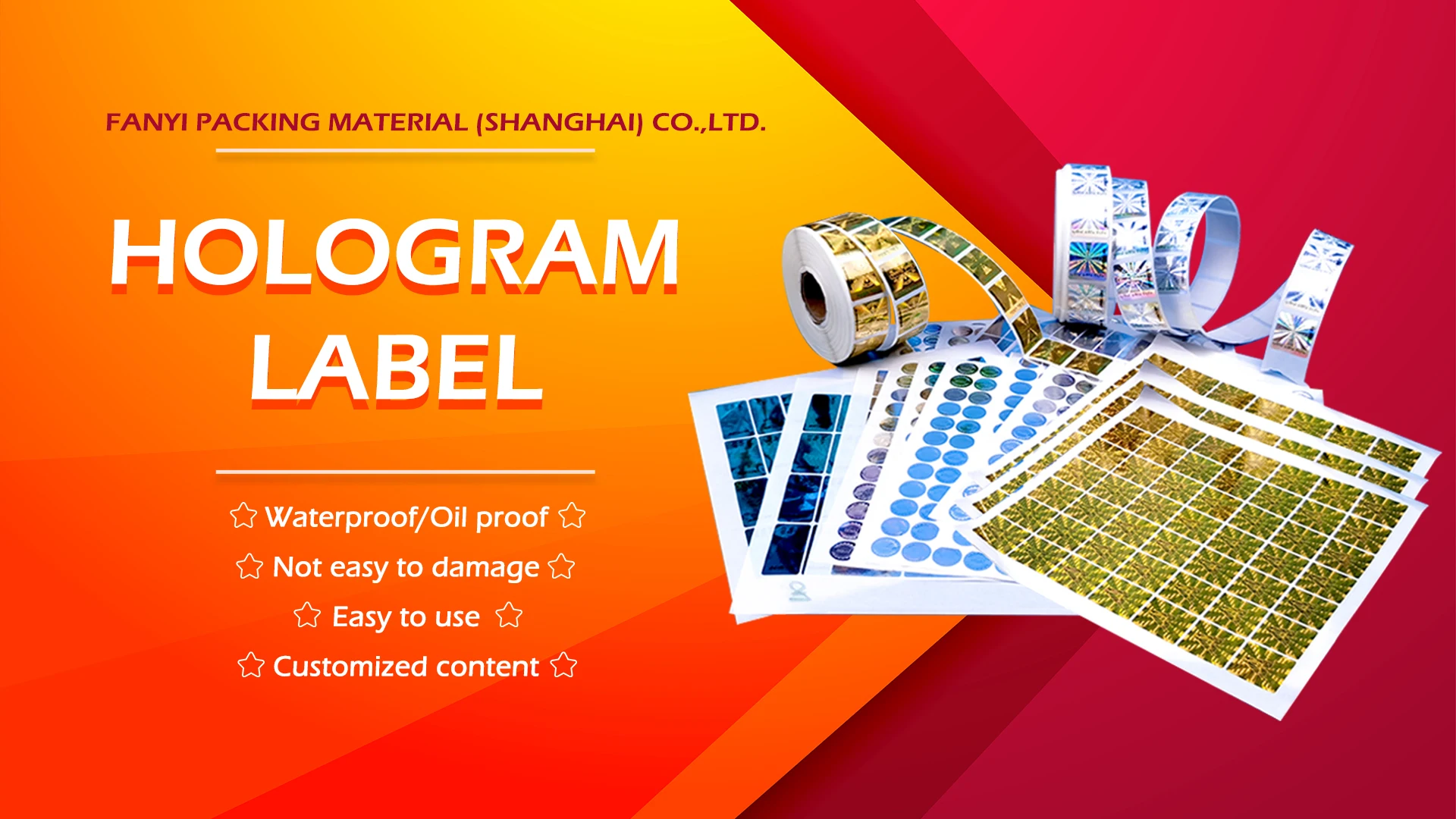 Custom Printed 0.5" Square Hologram Labels - 100 Tamper-Evident Void Seals 4 thumbnail image