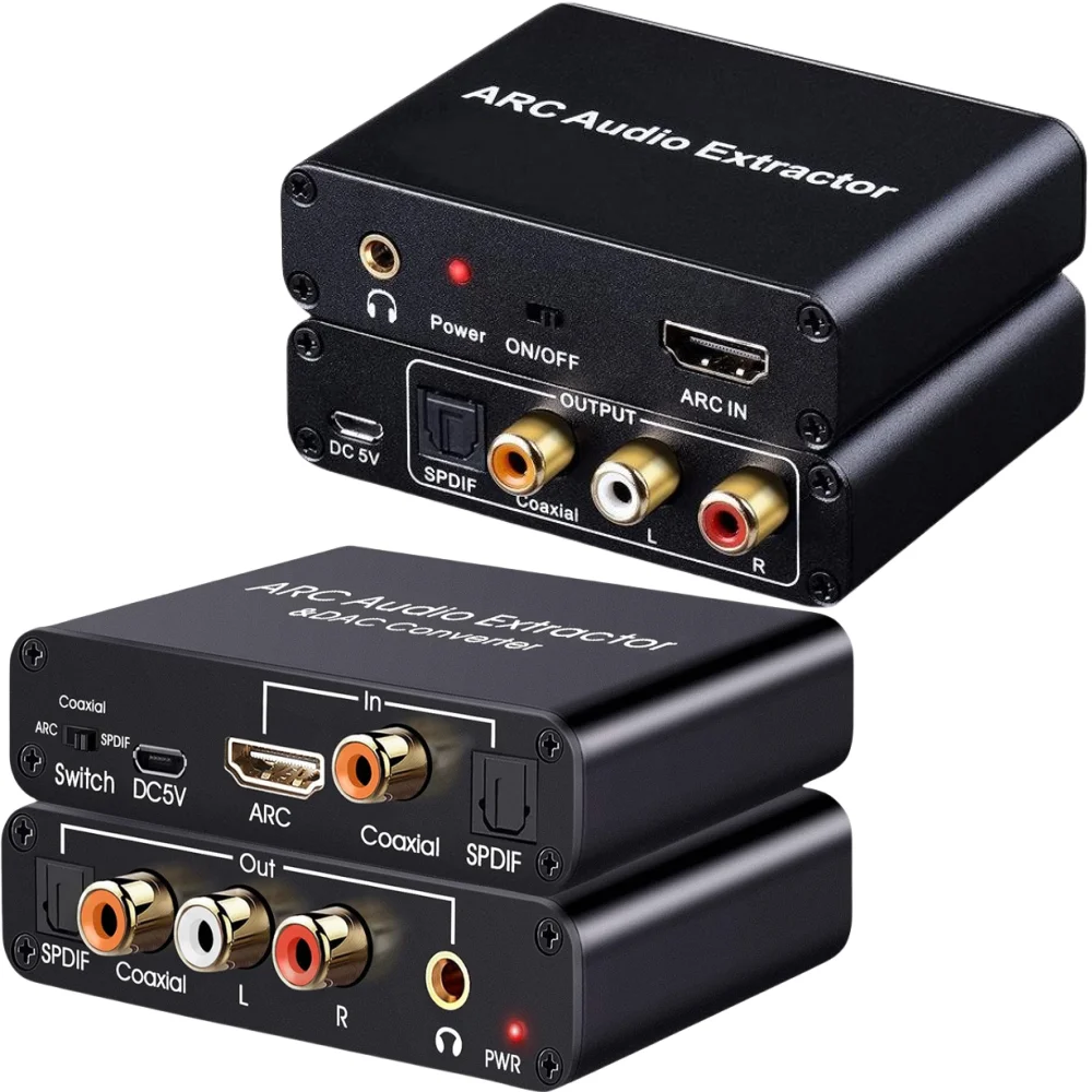 Adaptador Audio Optico A Jack Extractor De Audio HDMI ARC