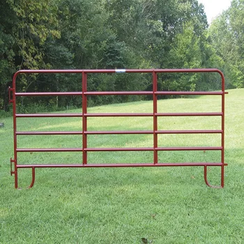 2025 Hot Selling Horse Fence 5ft*10ft in Stock Ranch Corral Heavy Duty Galvanized Metal Fence Panel for Raising Livestock in Pen