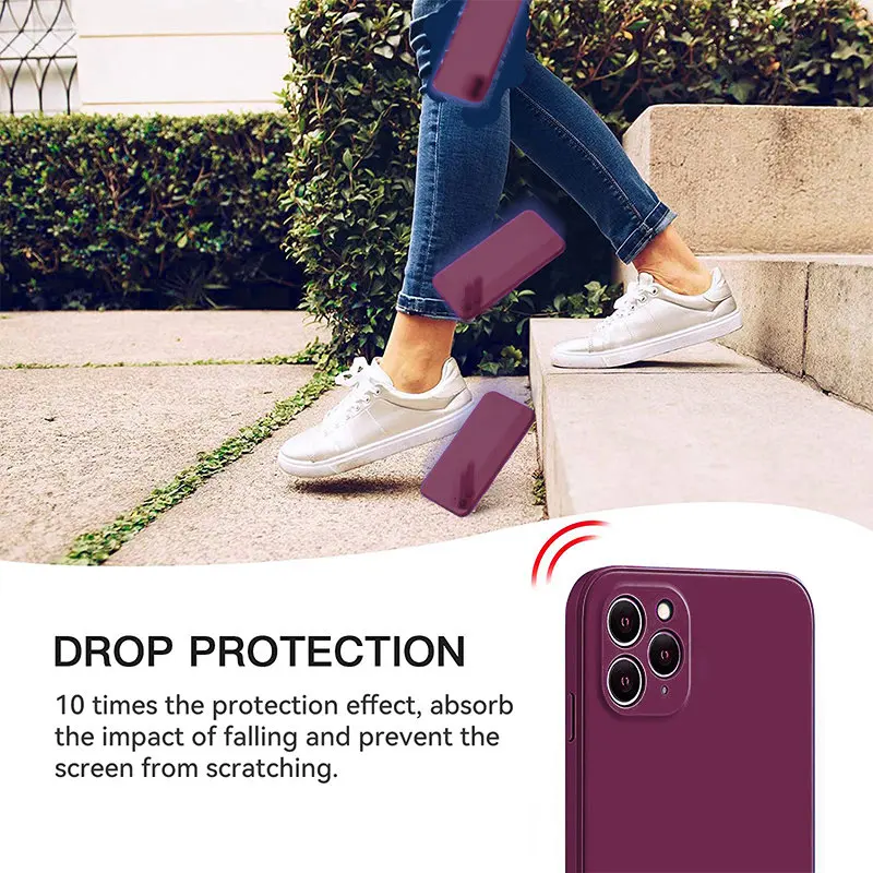 Liquid Silicone Shockproof Case for iPhone Series