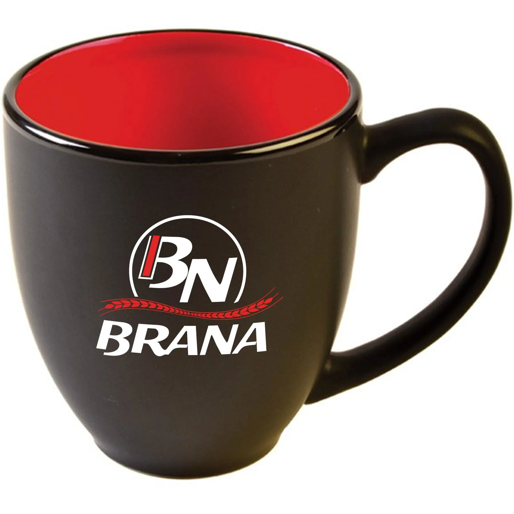 Customized 15 Oz. Two-Tone Matted Bistro Mug