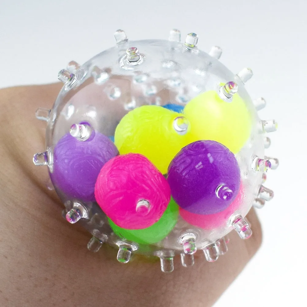 Toys Dna Nee Fidget Balls Toy Hand Spiky Dead Anxiety Rainbow Football