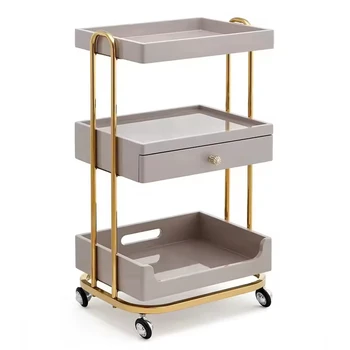 The Lowest Price Multi-functional Beauty Salon Furniture Beauty Cart Shelf Mobile Beauty Spa Trolley