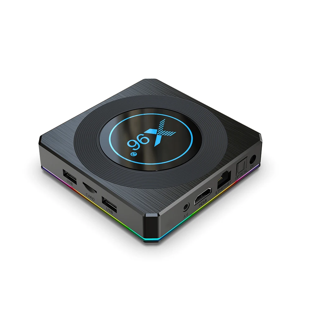 8K Video Decoder Android11.0  Android11 TV Box  Amlogic  S905X4  4GB 32GB  Rom 2.4G/5G AC Dual  and BT4.1 Set Top Box X96 X4