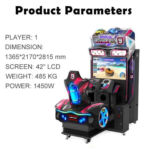 ASPHALT 9 DX Coin Operated Driving Simulator Arcade Machine