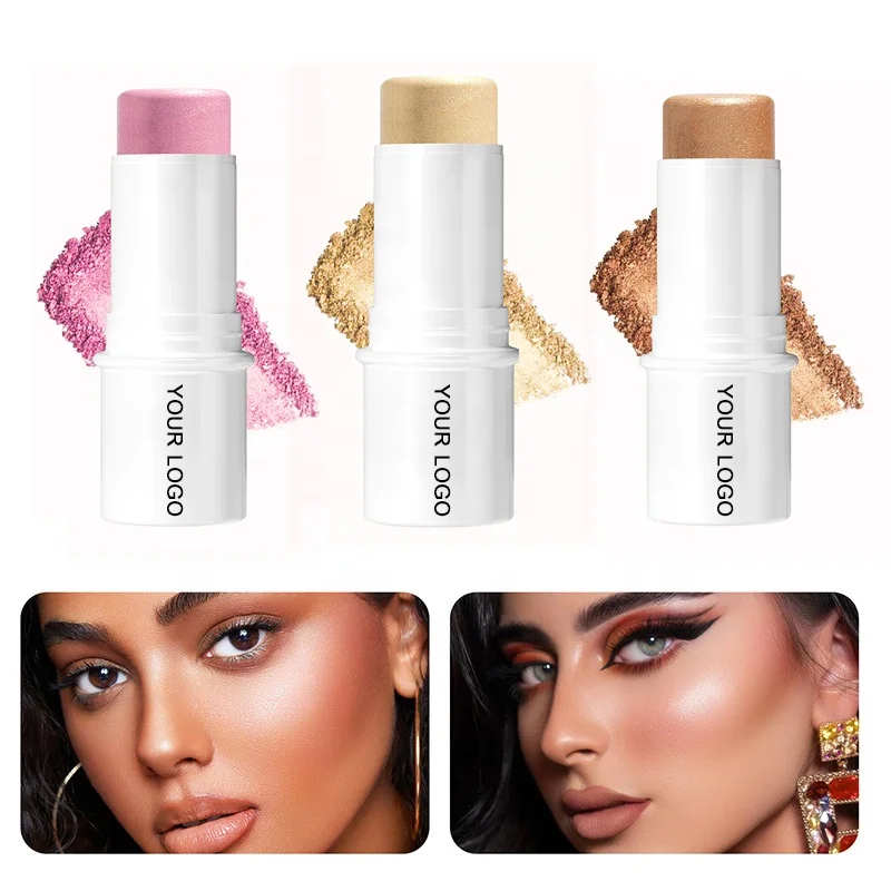 Private Label Multi Use Face Cosmetic Custom Smoothly Vegan Highlight Makeup Stick